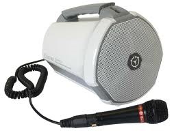 The basic Coach portable PA includes plug-in mic on curl cord